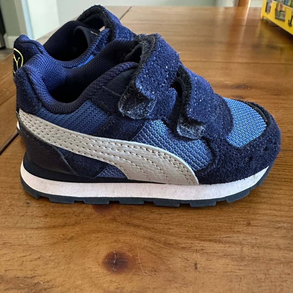 Kids' Puma Navy and Black Sneakers
